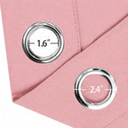 Blackout Curtains 66 x 84 inch/Pink Curtains Set of 2 Panels/Thermal Insulated - Image 5