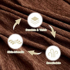 MYSKY HOME Chocolate Couch Cover Non Slip Dog Sectional Sofa Cover - Image 8