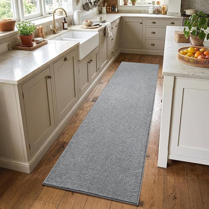 2x6 Grey Runner Rug Washable Non-Slip Soft by Unknown