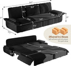 KEIKI 94.5" King Pull-Out Sofa Bed, 3-in-1 Convertible Couch - Image 2