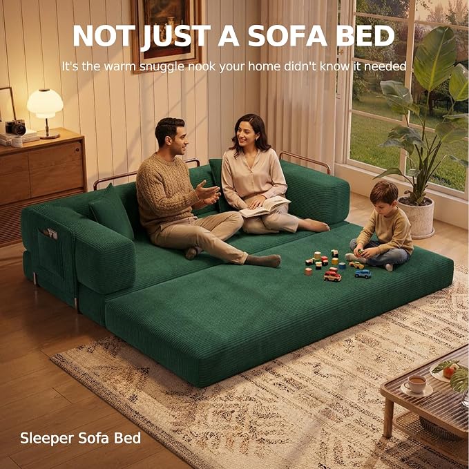 MoonSpeak 78.8''Sleeper Couch Bed - Image 9
