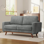 Vesgantti 68" Loveseat Sofa Dark Gray, Comfy Corduroy Couch - Image 6