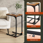 WLIVE C-Shaped End Table Set of 2, Small Couch Side Tables - Image 5