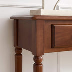 Leick Home Coastal Console Table, Solid Wood, - Image 5