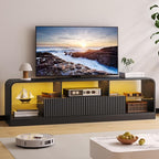 TV Stand for 60/65/70 Inch TVs, Modern Curved TV Console - Image 7