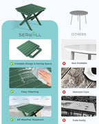 SERWALL Folding Outdoor Side Table Set of 4, Small Adirondack Side Table - Image 6