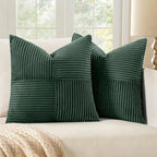 MIULEE Army Green Decorative Throw Pillow Covers - Image 7