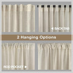 Flax Linen Curtains 108 Inches Long - Image 4