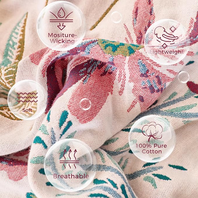 LUTBM Boho Throw Blanket for Couch Sofa Chair Cotton Summer Blankets for - Image 7
