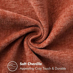 MIULEE Fall Decorative Couch Throw Pillow Covers 18x18 Inch Burnt Orange | 2 - Image 3