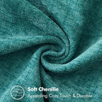 MIULEE Decorative Couch Throw Pillow Covers 20x20 Inch Teal 2 Pack | Farmhouse - Image 3