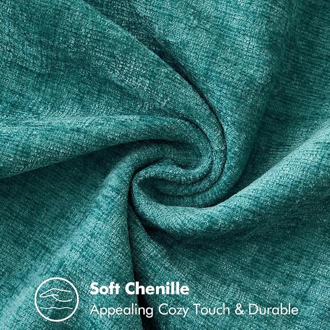 MIULEE Decorative Couch Throw Pillow Covers 16x16 Inch Teal 2 Pack | Farmhouse - Image 3