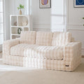 MAXYOYO 3 Seater Sofa for Living Room, Tufted Boneless Couch Bubbled Sofa Couch by MAXYOYO