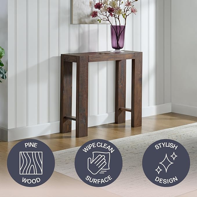 Alaterre Furniture Classic Solid Wood Console Table - Image 3