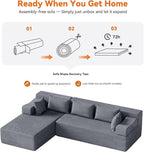 MONVANE 106" Cloud Sectional Couch - Image 8