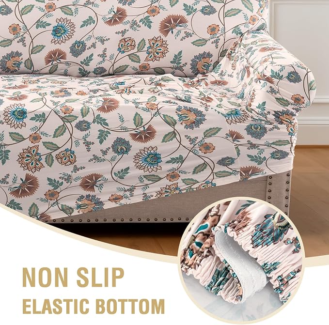 H.VERSAILTEX Printed Couch Covers Printed Sofa Cover High Stretch Couch Cover - Image 7