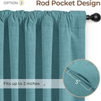 INOVADAY 100% Blackout Linen Curtains - Image 4