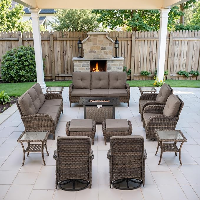 Belord Grand 13 Pieces Outdoor Patio Furniture Set by Belord