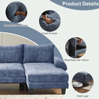 Karl home 111" Sectional Sofa U-Shaped 4-Seat Couch - Image 4