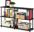 Furinno TURN-N-TUBE Storage Shelves, 3-Tier 47.4 Wide Book Shelf, Corner Shelf by Furinno-FitsYourSpaceFitsYourBudget