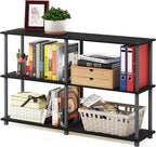Furinno TURN-N-TUBE Storage Shelves, 3-Tier 47.4 Wide Book Shelf, Corner Shelf by Furinno-FitsYourSpaceFitsYourBudget