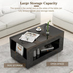 39" High Gloss Wood Coffee Table - Image 4