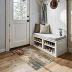 RELEANY Washable 2'x4' Abstract Area Rug by RELEANY