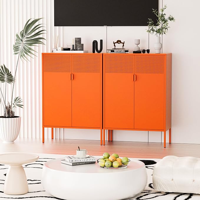 Washsemba 2 Mesh Door Metal Cabinet - Image 9
