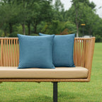 NiNi ALL Pack of 2 Decorative Outdoor Waterproof Pillow Covers Square Garden - Image 2
