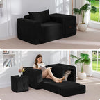 MAXYOYO Folding Sofa Couch, Convertible Floor Sofa by MAXYOYO