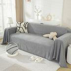 DREAMINGO Modern Minimalism Light Grey Couch Cover Sectional Sofa Covers by DREAMINGO