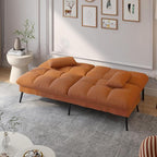 COMHOMA 72″ Futon Sofa Bed, Convertible Fabric Futons Couch - Image 2