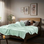 Utopia Bedding Soft Fleece Bed Blanket King Size Mint Green | Microfiber Plush - Image 6