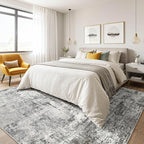 LOONGRUG 7x10 Area Rug Washable Large Neutral Modern Living Room Rugs | - Image 4