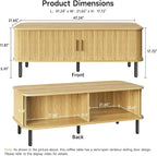 ONBRILL 47.2 Inch Mid Century Modern Coffee Table - Image 2