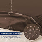 Smiry Waterproof Patio Cushion Covers, Stretch Outdoor Furniture Covers | Couch - Image 2