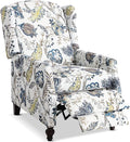 Upholstered Wingback Recliner Chair by Consofa