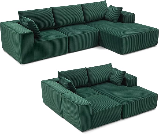 Weture 108” Modular Sectional Sofa, Cloud Sectional Couch - Image 8