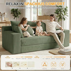 Oversize Loveseat Boneless Convertible Sofa Bed, Folding Floor Futon Sleeper - Image 4