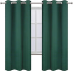 Dark Green Thermal Blackout Curtains/42 x 72 Inch/Set of 2 Panels Room - Image 2