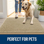 OLANLY Dog Door Mat for Muddy Paws 70x24, Super Absorbent Chenille Mud Mat | - Image 6
