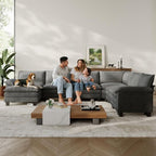 LINSY HOME Modular Sectional Sofa, 6-Seat Corduroy Modern Cloud Couch - Image 6