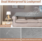 Easy-Going 100% Waterproof Couch Cover, 3 Cushion Couch Slipcover - Image 3