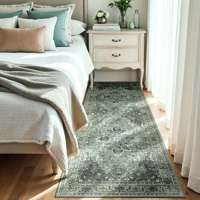 RELEANY Washable Area Rug, Runner 3'x7', Water Repellent, Pet Friendly - Image 2