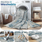 pmtsns Area Rugs 8x10 for Living Room: Washable Rug Modern Abstract Neutral - Image 3