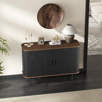 47''W x 32''H Black Buffet Sideboard Cabinet - Image 4