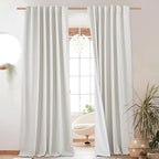 NICETOWN 100% Absolutely Blackout Linen Curtains by NICETOWN
