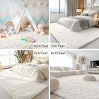OLANLY 4x11 Area Rugs for Living Room Bedroom, Machine Washable Soft Fluffy - Image 7