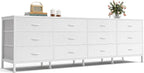 Huuger 70 Inch Dresser for Bedroom, TV Stand for 65, 80 Inch TV, 12 Fabric by Huuger