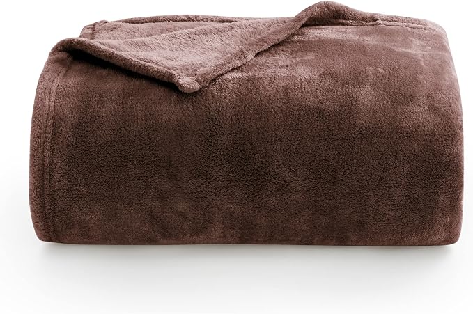 BEDELITE Fleece Blanket Soft Plush Twin Size Blanket Brown 60"x80" | Ultra Soft - Image 8